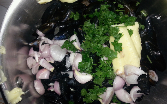 Moules marinières maison