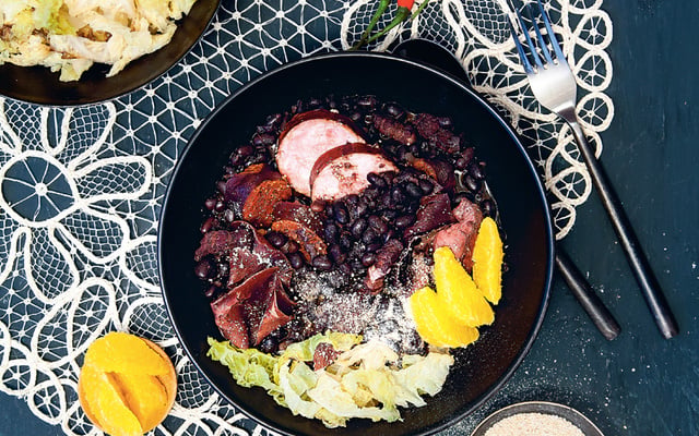 Feijoada aux trois charcuteries