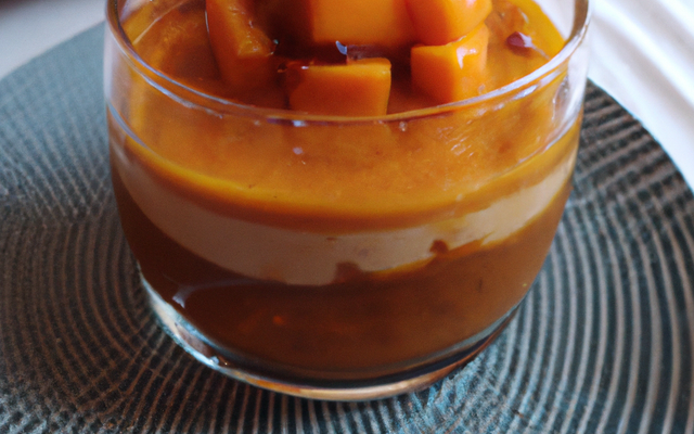 Verrine de butternut caramelisé