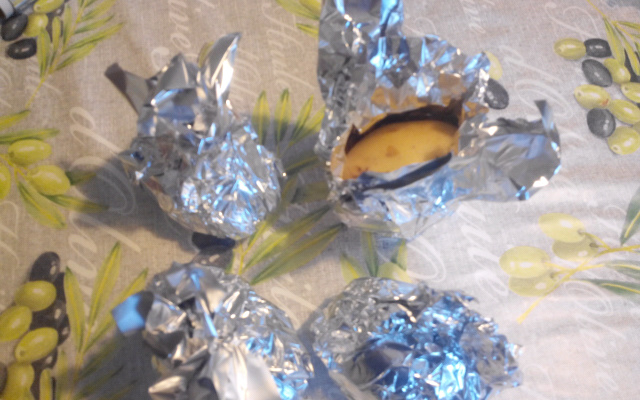 Pommes de terre en papillotes