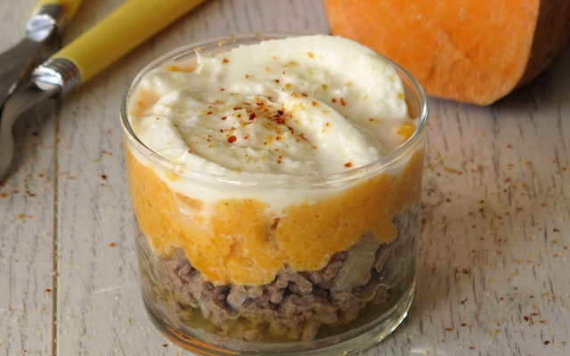 Parmentier de patates douces et bœuf