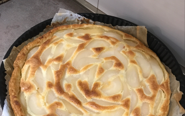Tarte Bourdaloue aux poires facile