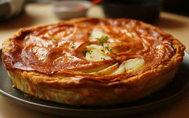 Tourte aux pommes de terre maison