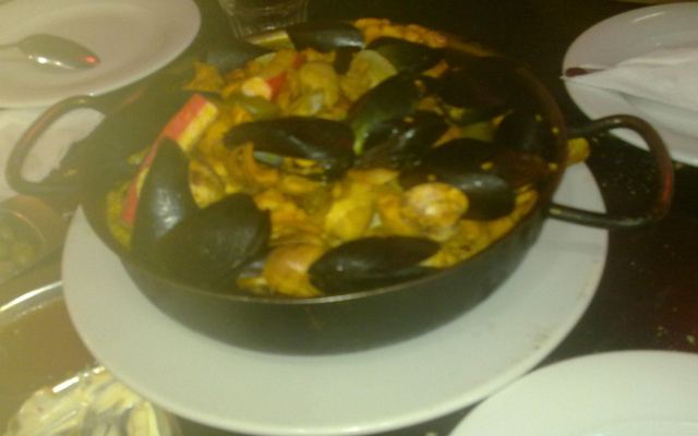 Paëlla au feu de bois