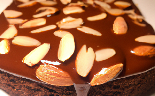 Gâteau choco amandes et miel