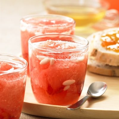 Salade de pamplemousse de Floride en gelée pétillante