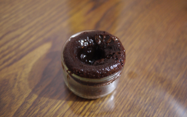 Fondant au chocolat corsé et noix