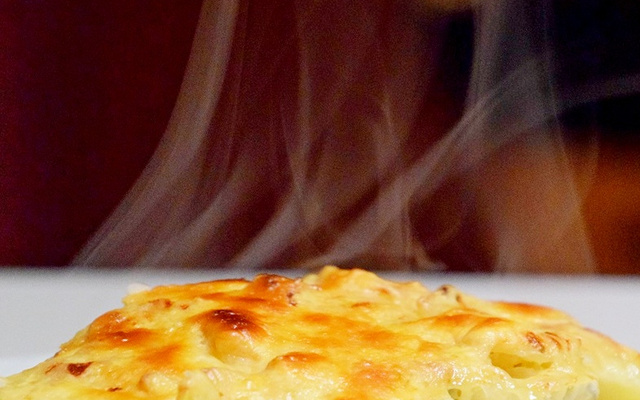 Gratin de céleri rave, pommes de terre et gorgonzola