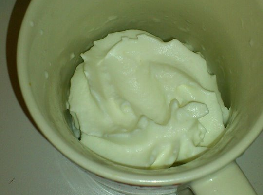Chantilly au lait de coco