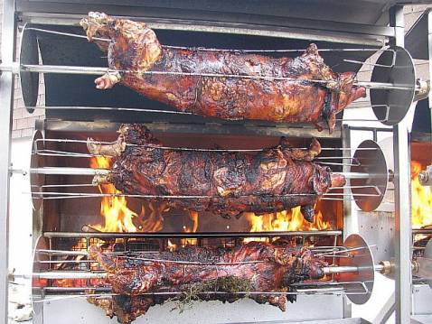 Porcelet à la broche