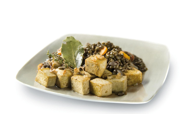 Potée de lentilles au tofu