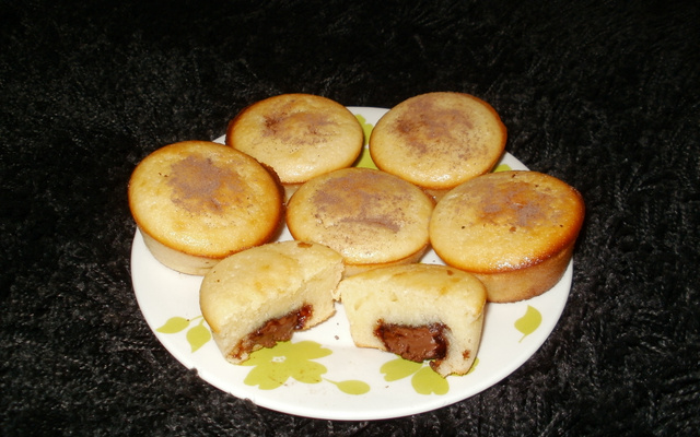 Muffins gourmands au cœur Nutella