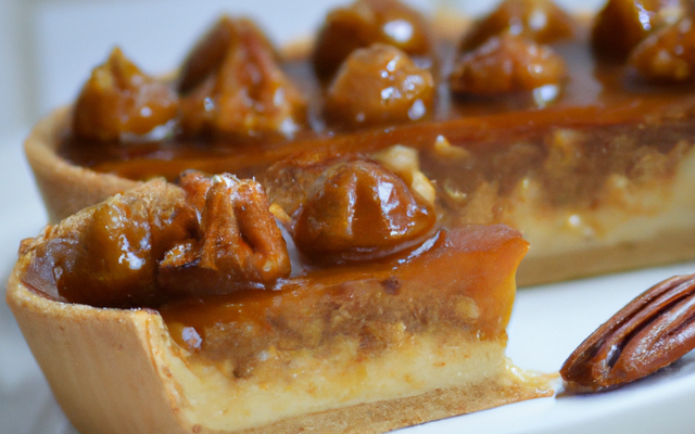 Tarte aux noix et au caramel beurre salé