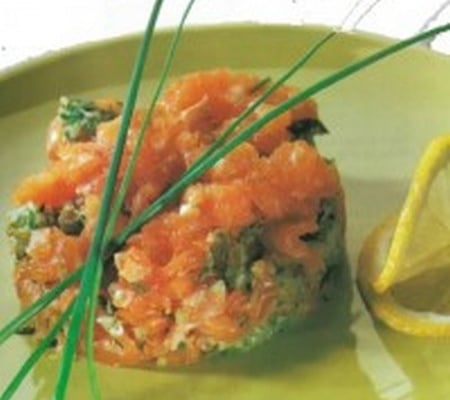 Tartare de saumon et de lotte