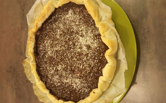 Tarte aux bananes et au chocolat