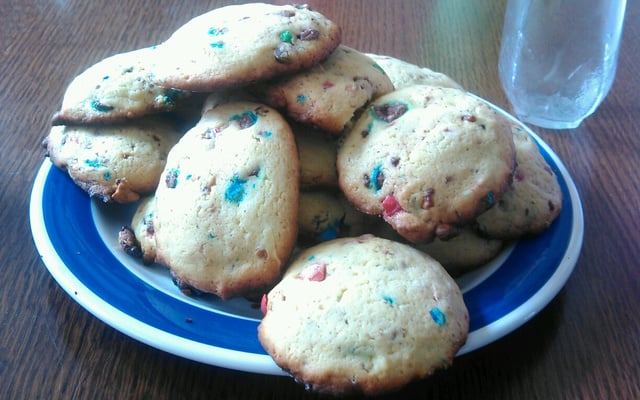 Cookies aux M&M's maison