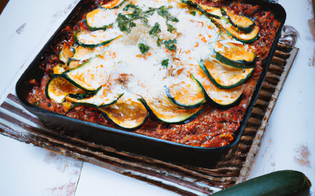 Gratin de courgettes bolognaise
