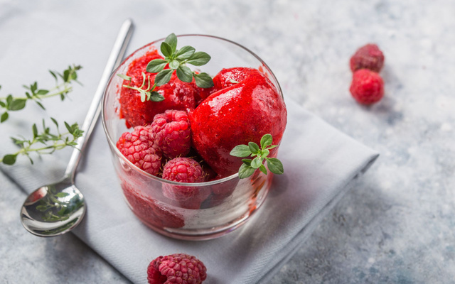 Sorbet framboise au Companion