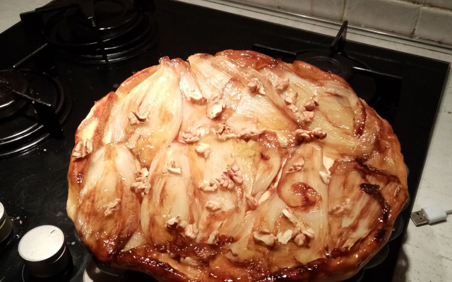 Tatin d'endives aux noix