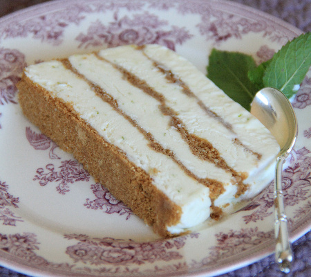 Semifreddo croustillant au citron vert