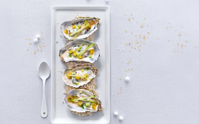 Huîtres gratinées aux pommes