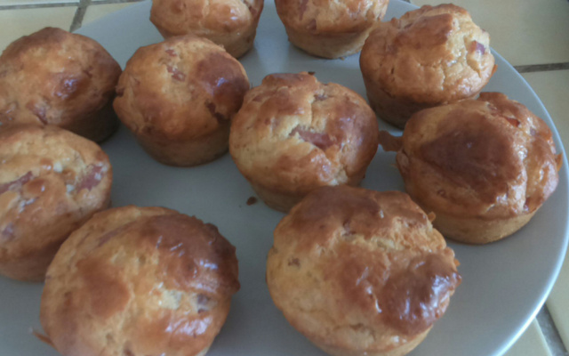 Muffin jambon fromage