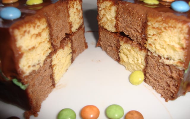 Gâteau Damier simple