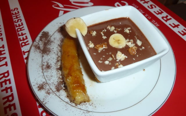 Bananes flambées au Noilly Prat ambré et sa crème au Nutella
