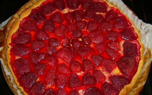 Tarte aux fraises économique