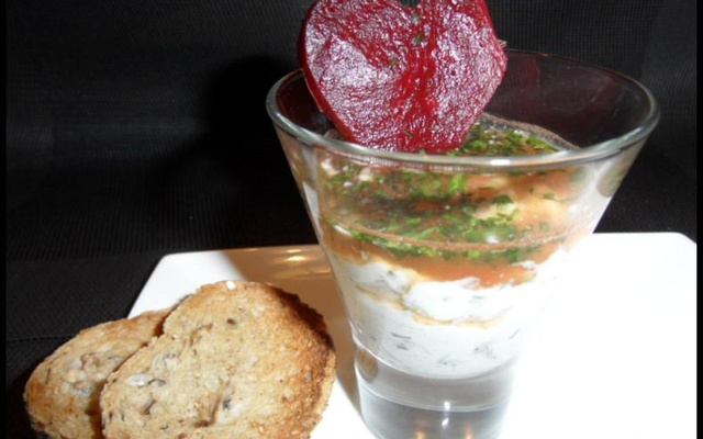 Cœur de betterave au chèvre