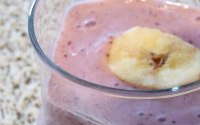 Smoothie fruits rouges/banane