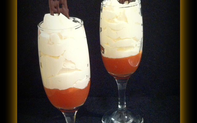 Mousse chocolat blanc et goyave