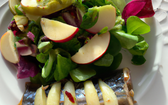 Salade pomme et hareng