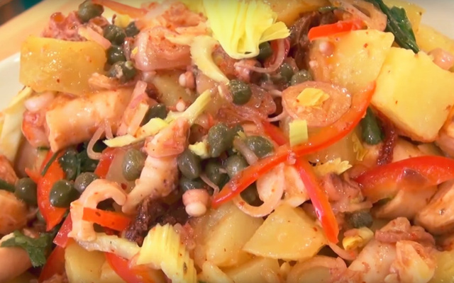 Salade de poulpe et pomme de terre