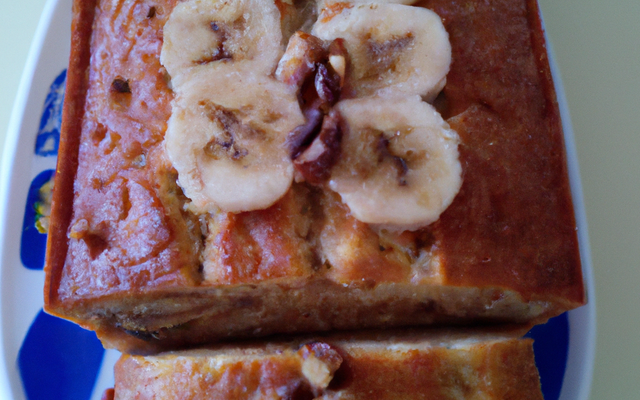 Cake à la banane et aux noix