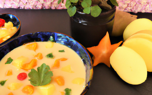 Velouté maison de pommes de terre oriental