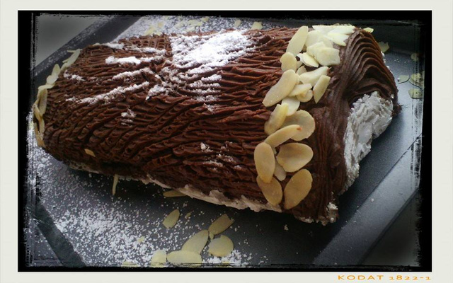 Bûche de Noël ganache chocolat