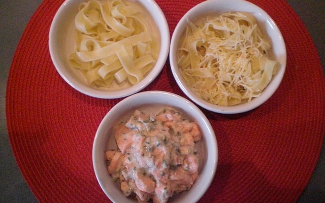 Tagliatelles au saumon
