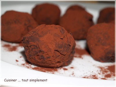 Truffes Chocolat, Marron et noisettes
