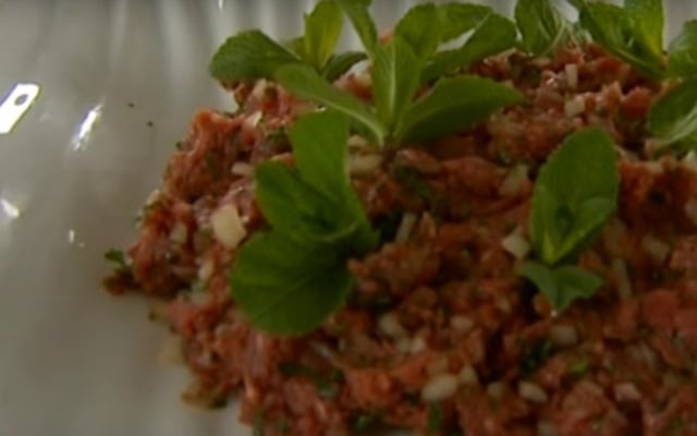 Kafta nayé ou Tartare Libanais