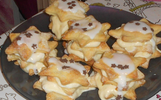 Mille feuilles en étoile.. pâte facile...