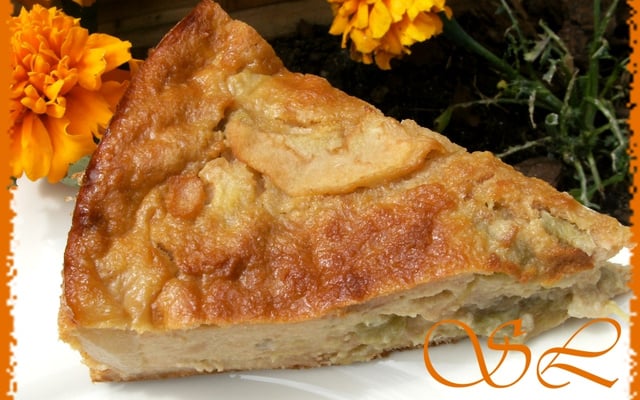Pudding façon tarte à la rhubarbe