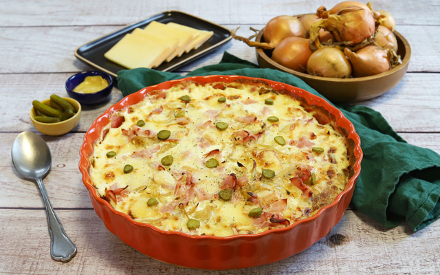 Tartiraclette façon smashed potatoes