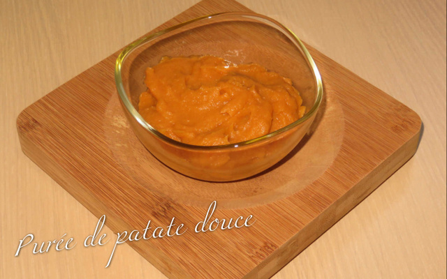 Purée de patate douce onctueuse et sucrée