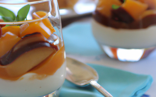 Verrine au marron et à l'abricot