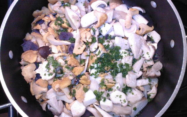 Salade pomme champignon