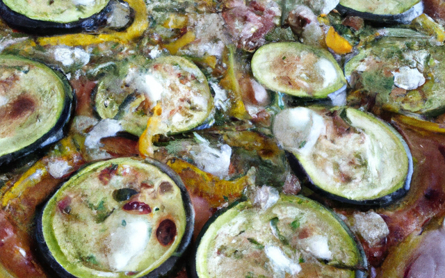 Pizza à la courgette