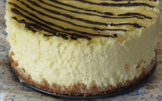 Cheesecake marbré au citron vert et chocolat