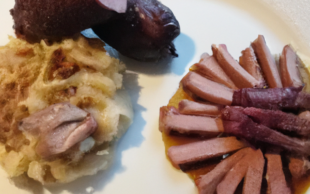 Choucroute et magret de canard laqué