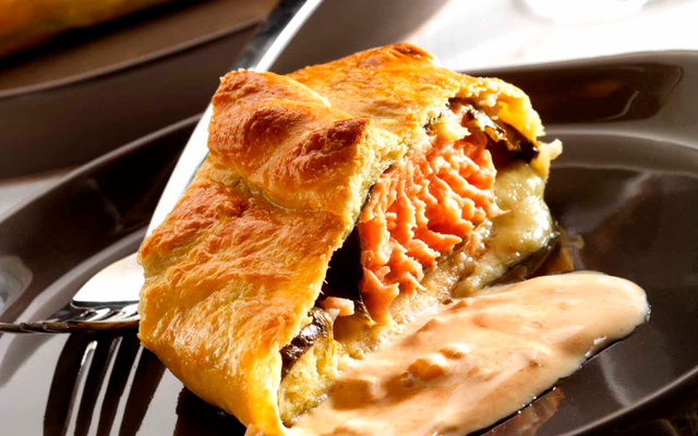 Coussin de saumon au Comté